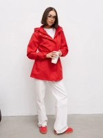 Ветровка с капюшоном удлиненная