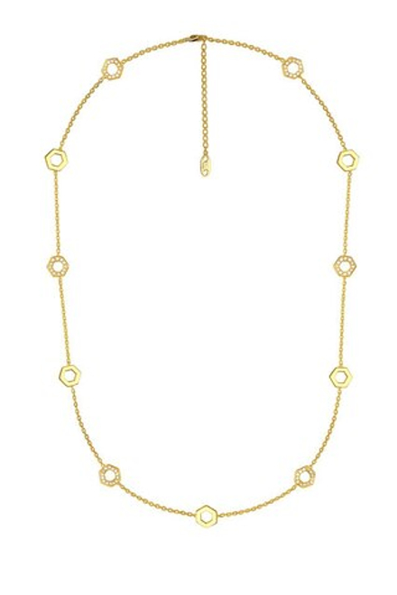 Колье Сотуар Geo Gold Long