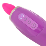 Двухсторонний вибростимулятор с помпой и язычком PipeDream Fantasy for Her Ultimate Pleasure Clitoral Pump Vibe Purple 494312