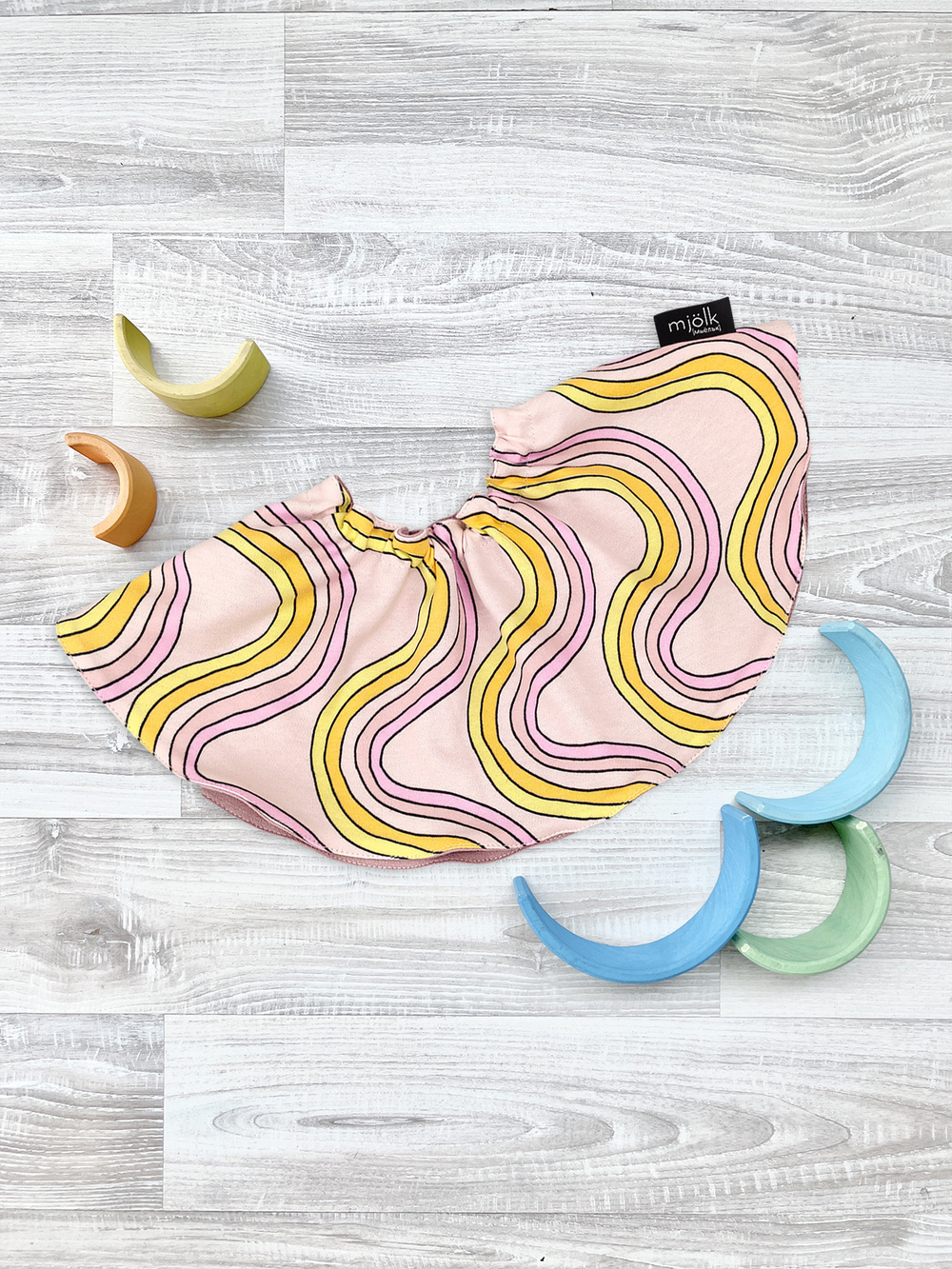 Двусторонний нагрудник Mjölk Радуга