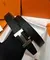 Двусторонний ремень Hermes, чёрный/коричневый