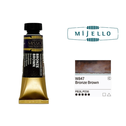 Акварель Mijello Granulation 15 мл. W847 [C] Bronze Brown