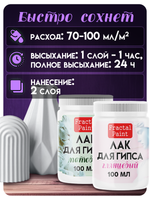 Комбо лаков для гипса (матовый+глянцевый) 2х100 мл