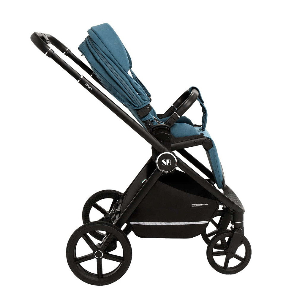 Коляска 4 в 1 Sweet Baby Cupola New + автокресло Elegante Plus с базой i-Size ISOFIX DK780 Ocean Green