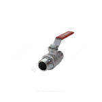 Кран шаровой латунь хром R253DL Ду 15 Ру42 НР рычаг красный Giacomini R253LX003