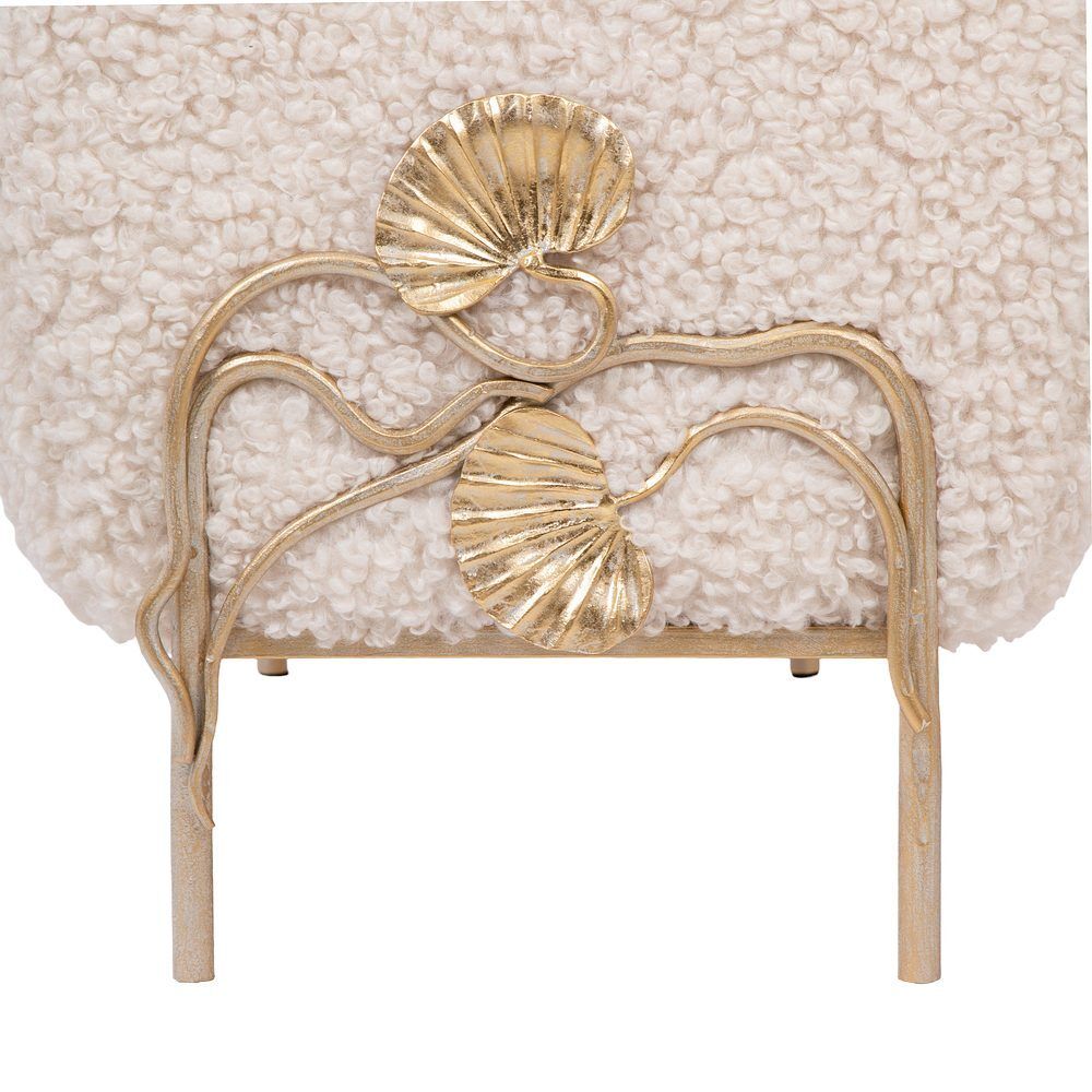 Банкетка Нимфея Какао Айвори