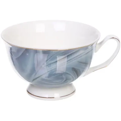 Чайная пара «Поэзия»" (кружка 220мл, блюдце,ложка) синяя