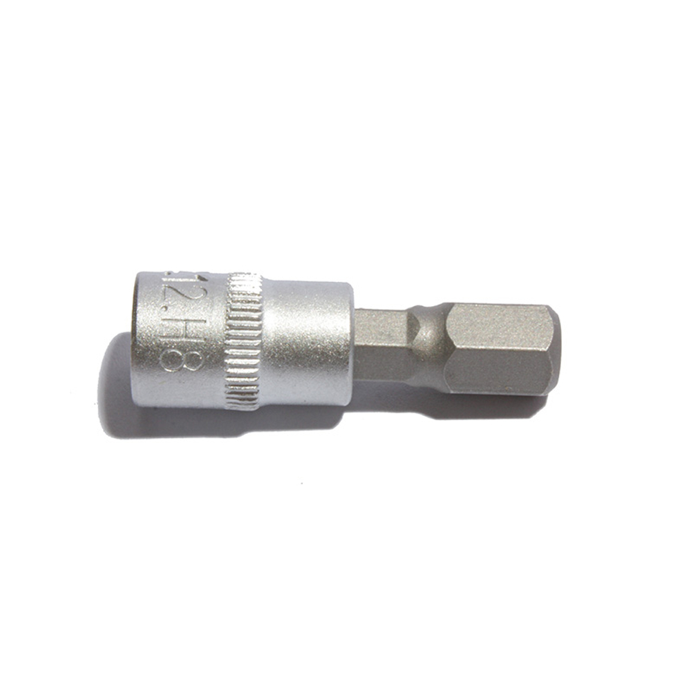 Торцевая головка короткая с битой 1/4" H8, СТАНКОИМПОРТ, CS-14.12.H8