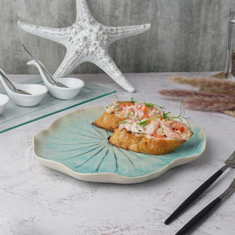 Блюдо для подачи 23,5*21,5 см h2,5 см Sea Blue Frutti di Mare P.L. [1]