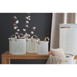 Корзина для хранения Sustainable collection, Ø37х52 см, молочная