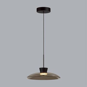 5055/9L L-VISION ODL24 457 черный/дымчатый/металл/стекло Подвес LED 9W 3000К SAUCER