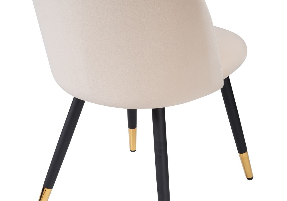 Стул на металлокаркасе Gabi beige / black / gold