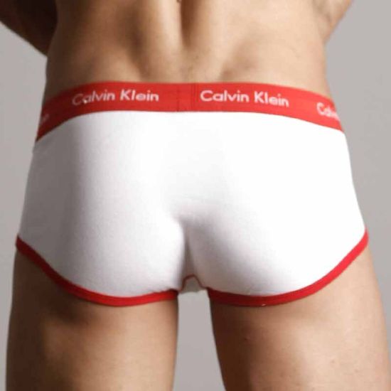 Мужские трусы брифы Calvin Klein 365 White Red Brief
