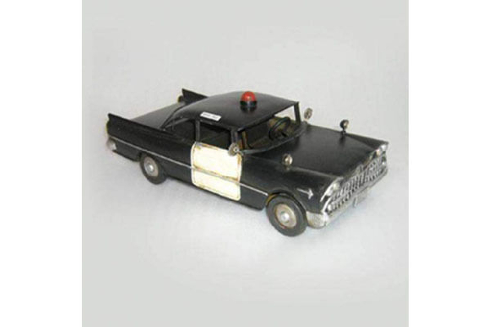 Декоративная ретро модель, полицейский автомобиль "CHEVROLET IMPALA" 1958 г.