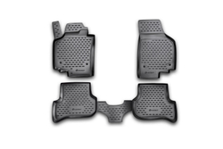 Коврики Standard, в салон SEAT Altea Freetrack 2007-2009, 4 шт. (полиуретан, чёрные) Element.NLC.44.06.210
