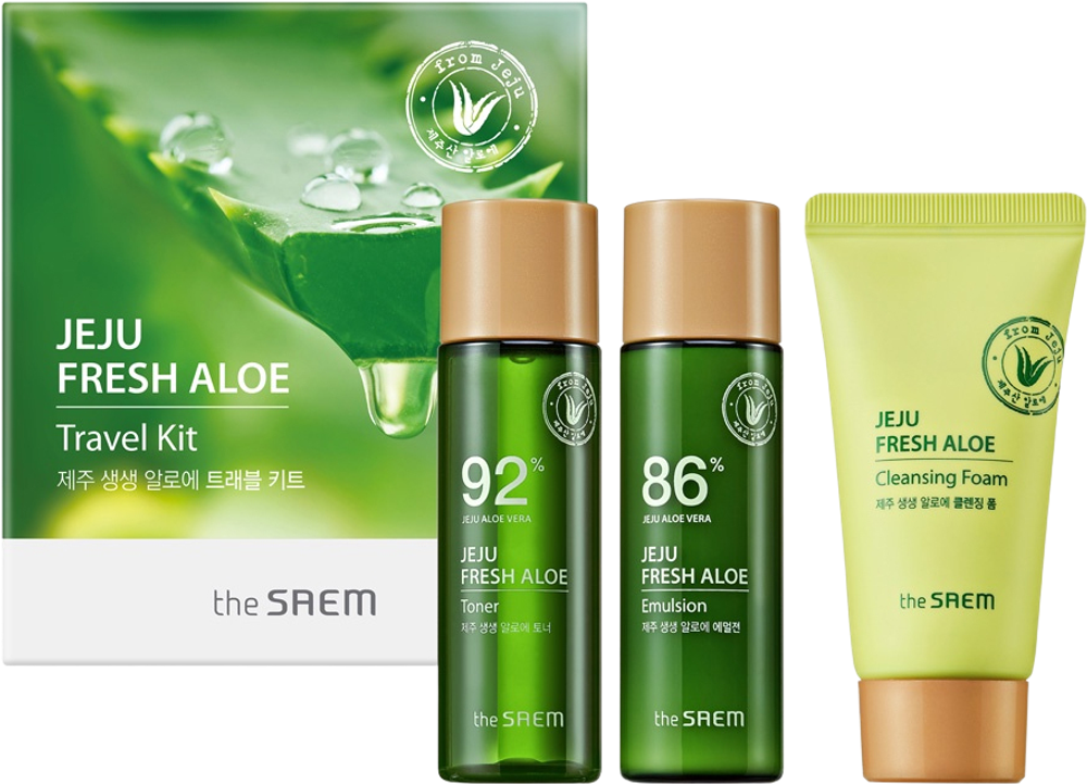 The Saem Aloe Эссенция для лица увлажняющая с алоэ Jeju Fresh Aloe Essence_I