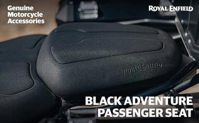 Пассажирское сиденье Royal Enfield Black Adventure Passenger Seat Himalayan 450 KXA00428