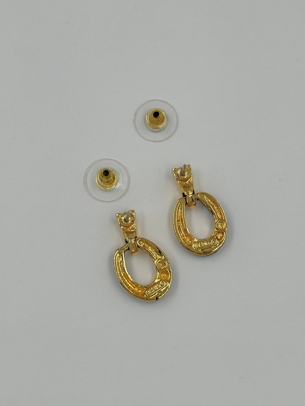 Серьги с чёрной эмалью Napier