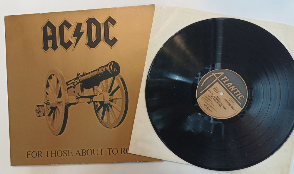 Винтажная виниловая пластинка LP AC/DC For Those About To Rock We Salute You (Germany 1981)