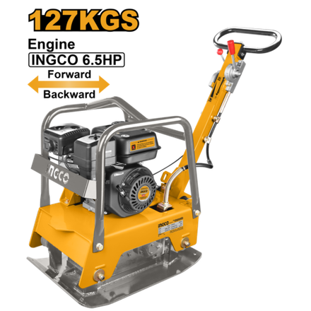 Виброплита бензиновая INGCO GCP125-2 INDUSTRIAL 125 кг 4,8 кВт (6,5 л.с.)