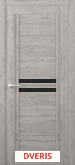 Межкомнатная дверь Каролина ПО (Soft touch Графит/Черное)