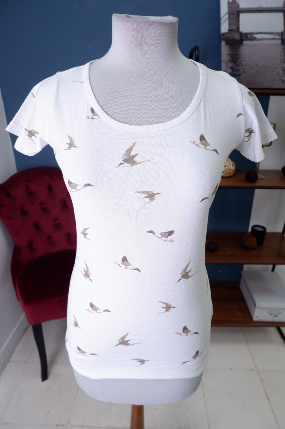 Футболка Exxtasy с принтом 40 размер