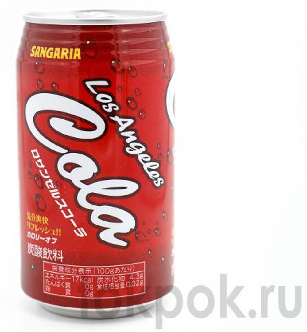 Газированный напиток со вкусом колы Sangaria Los Angeles Cola, 350 мл