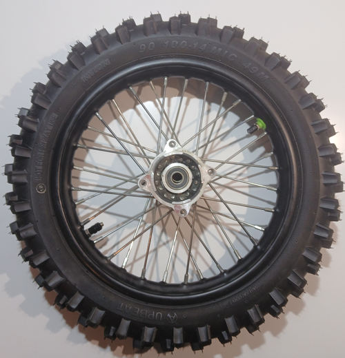 Колесо заднее в сборе 90/100-14" Питбайк Аpex 125E (2024г.)