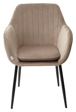 Стул ALABAMA BLUVEL-40 BEIGE, велюр / черный каркас М-City