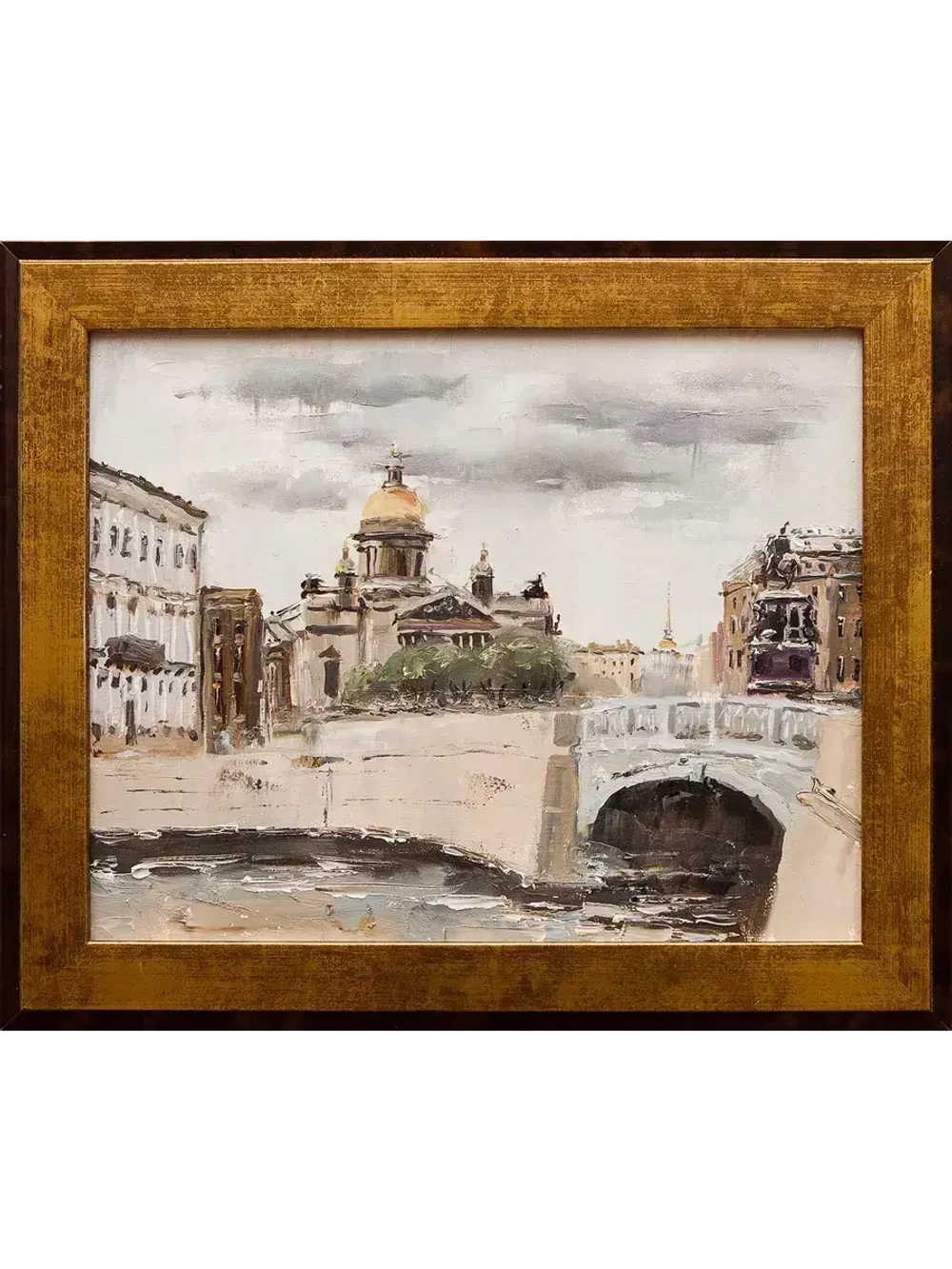 Картина маслом "Исаакиевский собор" Ларкина