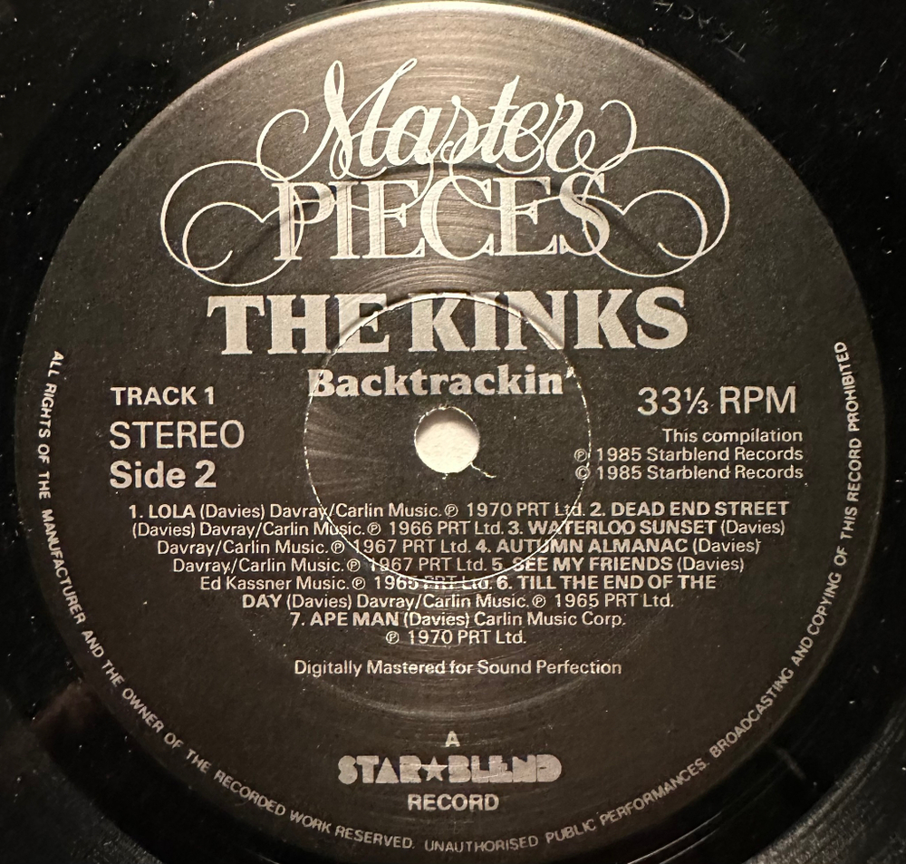 The Kinks - Backtrackin' 2LP (Англия 1985г.)
