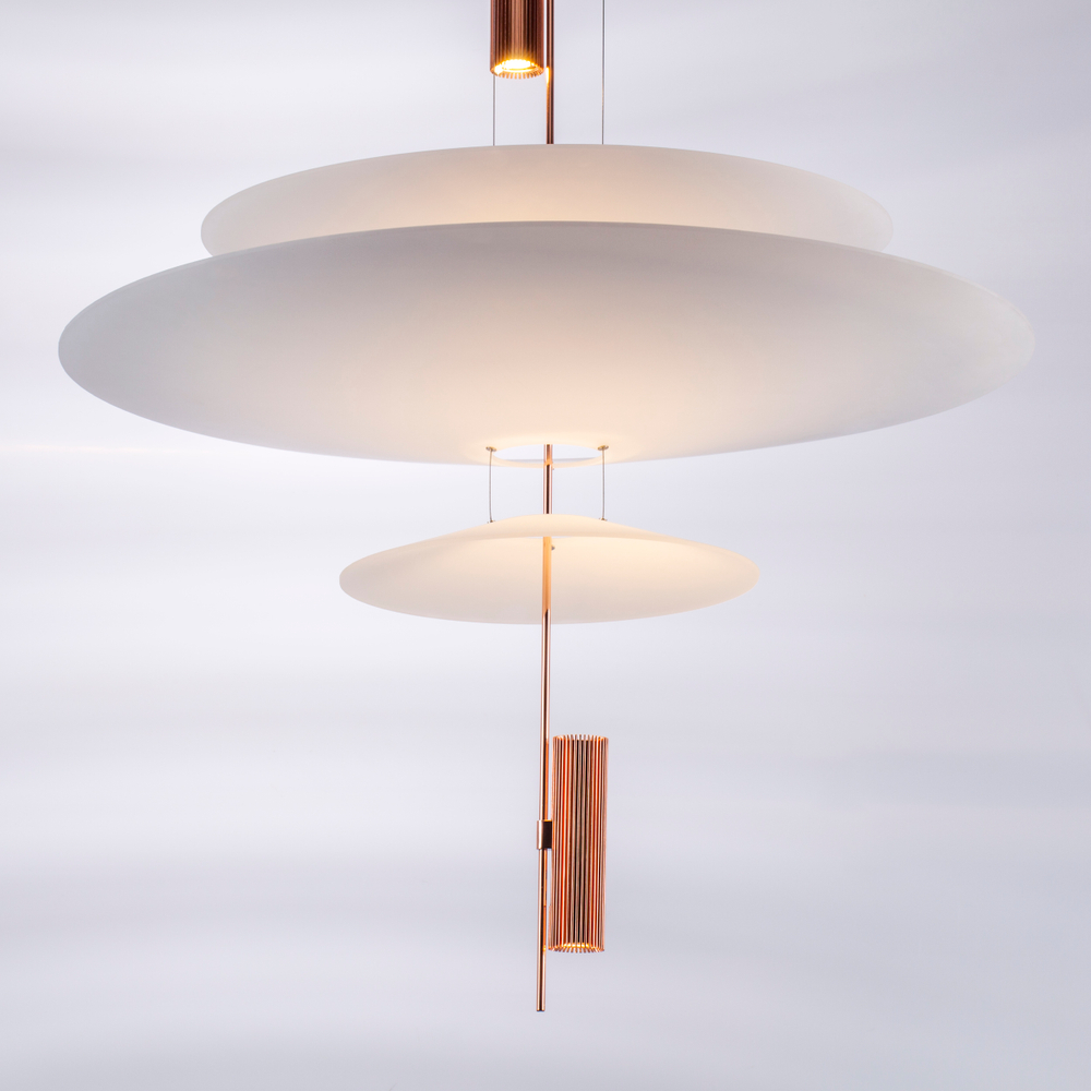 814532  2КОР! Люстра VIOLA LED 3x6W 560LM РОЗОВОЕ ЗОЛОТО/БЕЛЫЙ 3000K