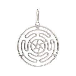 Подвеска Колесо Гекаты - кулон из серебра
