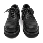 YEDANI Microfiber Leather Casual Shoes Men"s Black