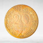 France, 20 Centimes 1990 - Marianne, VF