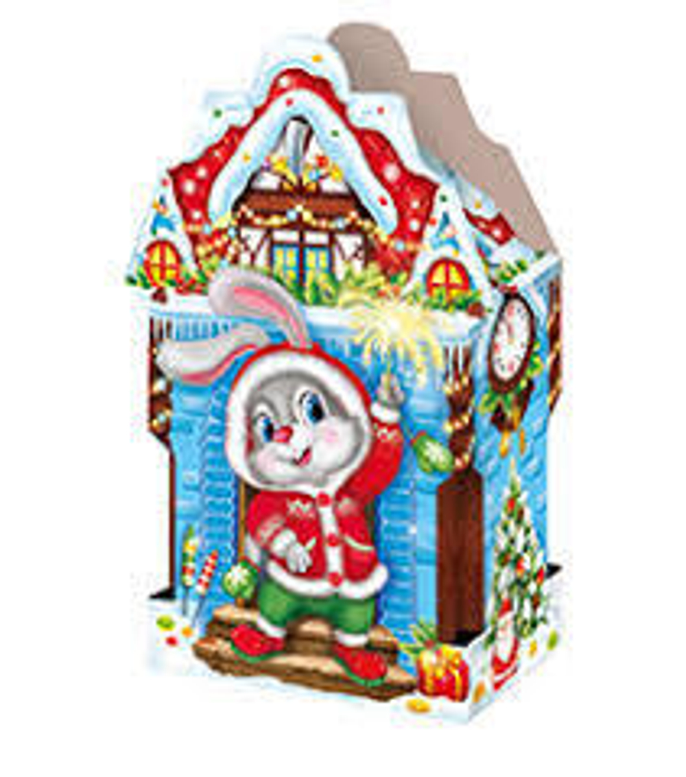 Коробка НГ Замок Снежок 150х80х165 1000гр (уп150)