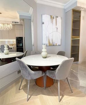 Стол на 1 ножке Eivin белый