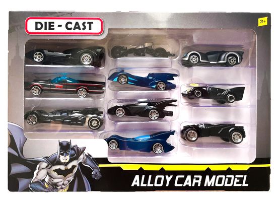 Набор металлических машинок "Бэтмен" 10в1