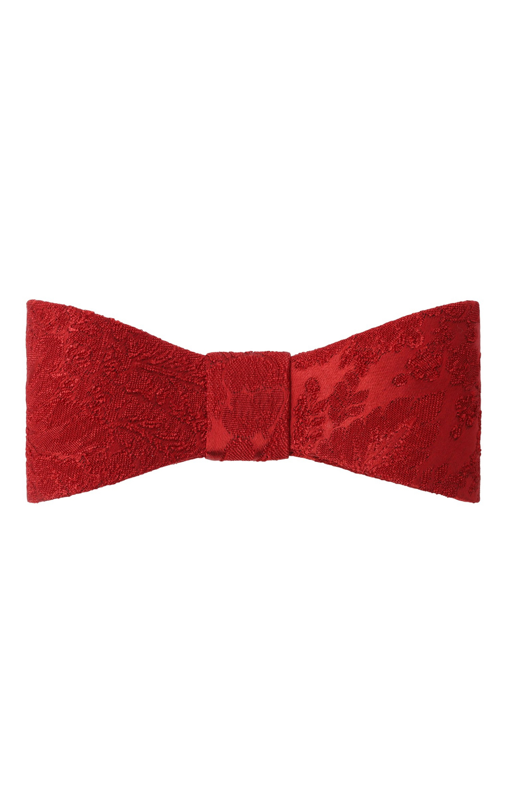 Бант-бабочка из красного жаккарда
