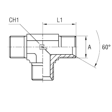 Соединение PT BSP 1.1/4" CAST