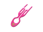 No1 HAIRPIN Pink Neon - 3X HAIRPINS/BOX / Шпильки No1 Hairpin Розовый неон (набор из 3 шпилек)