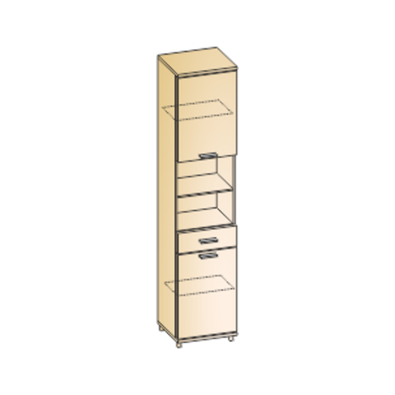 Шкаф многоцелевой Грейс ШК-5048