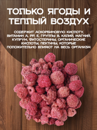 Малина ягоды сушеные без сахара.