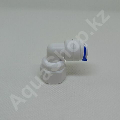 Фитинг QT-14A угловой 1/4"(f) x 1/4"(ВР)
