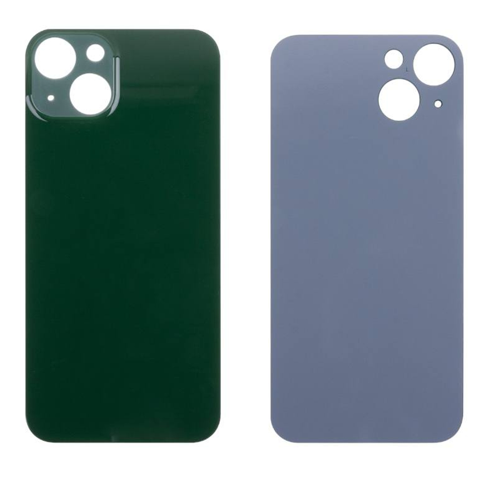 Задняя крышка для Apple iPhone 13 Зеленый (широкий вырез под камеру) - Премиум