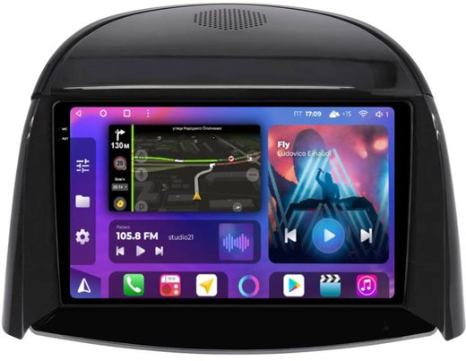 Магнитола для Renault Koleos 2008-2016 - FarCar XXL329M QLED+2K, Android 12, ТОП процессор, 8Гб+256Гб, CarPlay, 4G SIM-слот