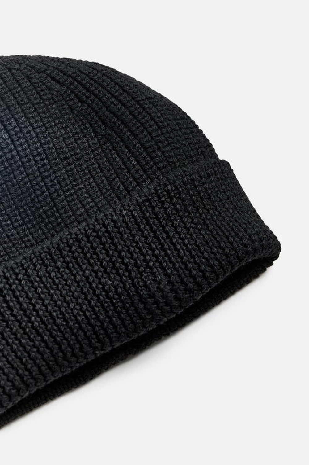 ZARA ШЕРСТЯНАЯ ШАПКА БИНИ, ЧЕРНЫЙ