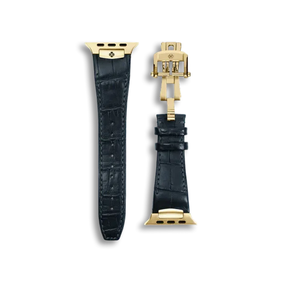 Ремешок для Apple Watch - Alligator Leather Blue