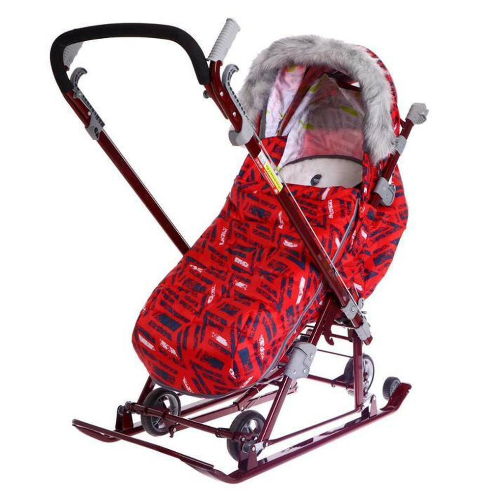 Коляска комбинированная «Ника Детям 7-8S» спортивный красный (арт. НД7-8S/3)