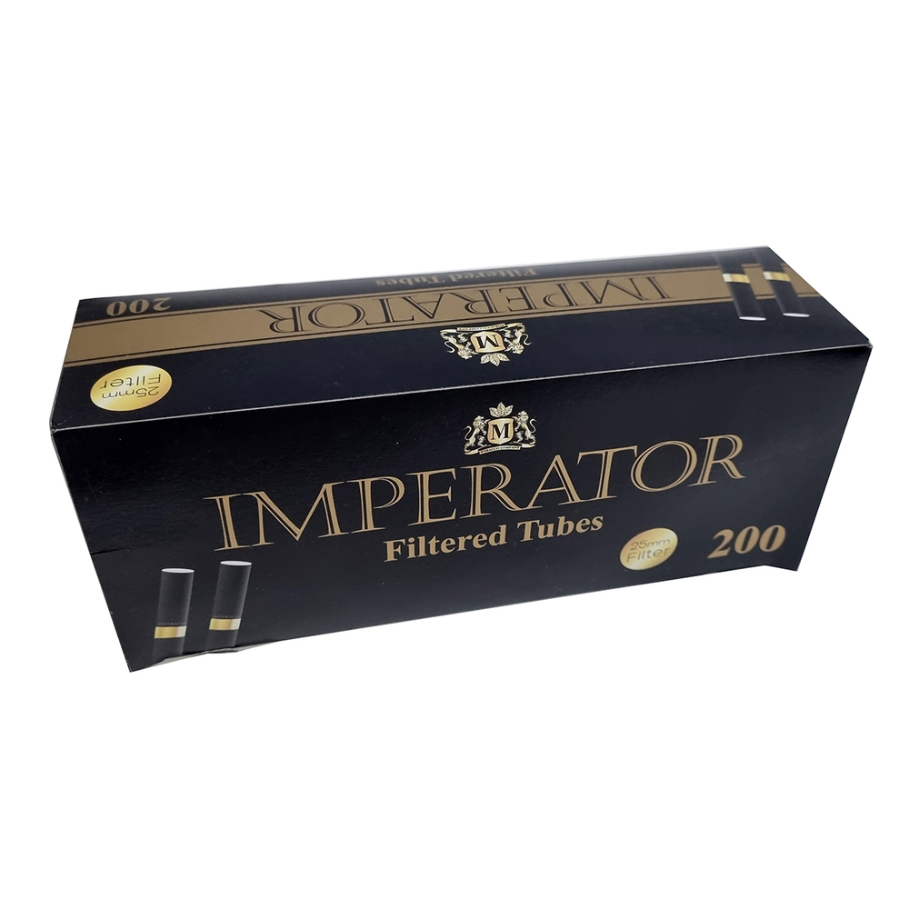 Гильзы для сигарет "Imperator" Black Long Gold 25мм 200шт.